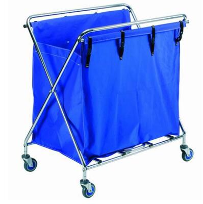 Rectangular Laundry Trolley Blue Bag 378L